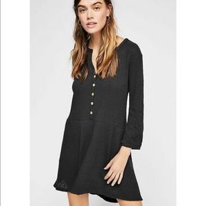 button up knit dress